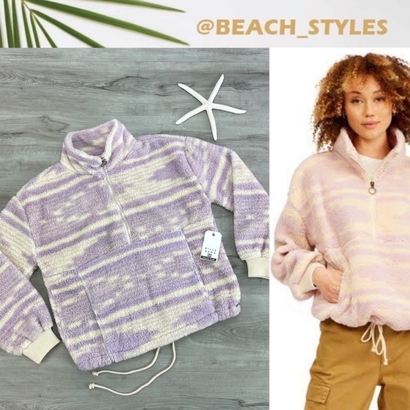 🔆BILLABONG🔆 TIME OFF SWEATER FLEECE JACKET - Picture 1 of 14